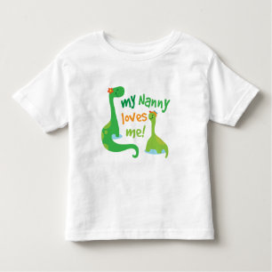 My Nanny Loves Me Dinosaur Toddler T-Shirt