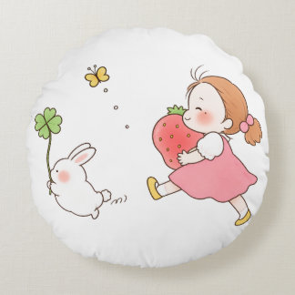 My Neighbour Totoro – Whimsical Forest Spirit Round Cushion