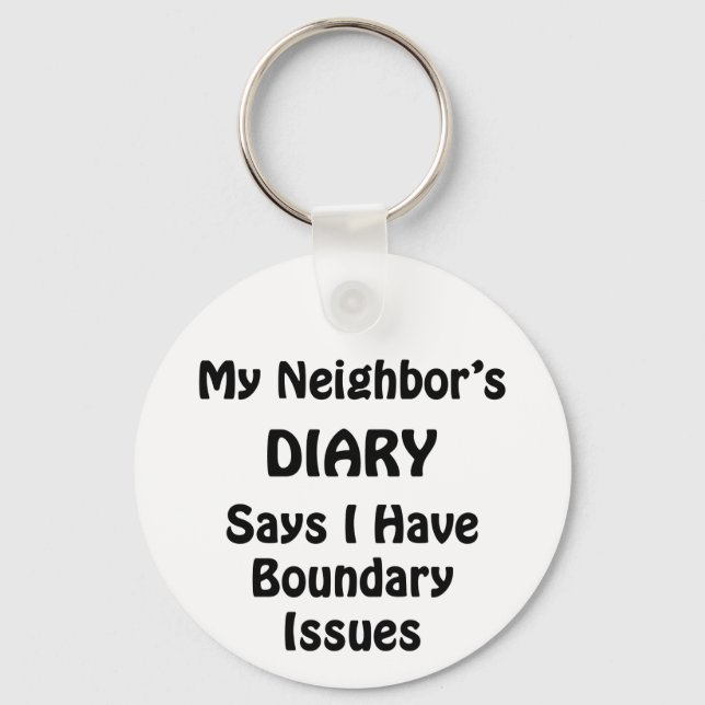 My Neighbour's Diary Key Ring (Front)