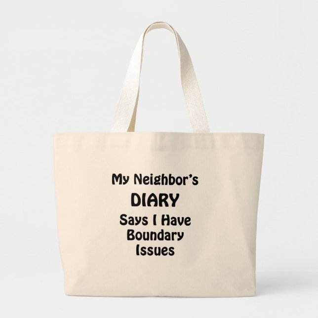 My Neighbour's Diary Large Tote Bag (Front)