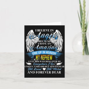 My Nephew an Angel in Heaven Card