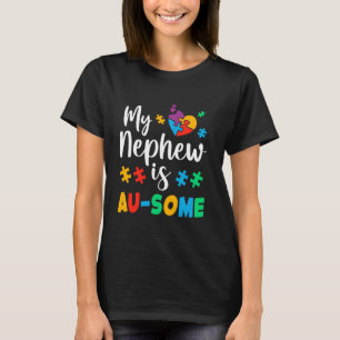 My Nephew Is Awesome Autism Awareness Autistic Kid T-Shirt