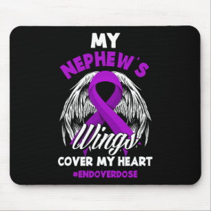 My Nephew's Wings Cover My Heart End Overdose Mouse Pad