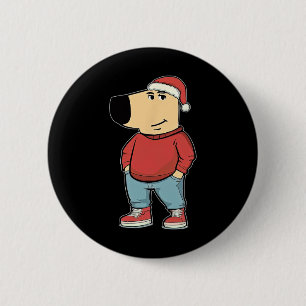 My New Character Is A Chill-guy Meme Funny Christm 6 Cm Round Badge
