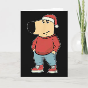 My New Character Is A Chill-guy Meme Funny Christm Card