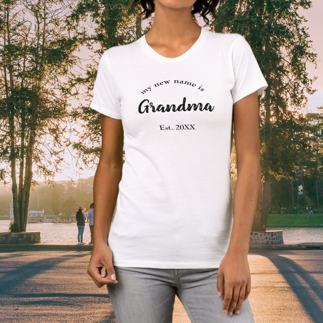 My New Name is Grandma New Grandmother T-Shirt (Creator Uploaded)