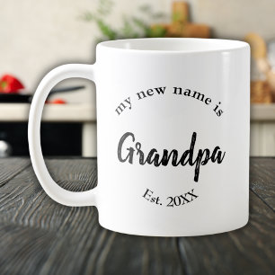 My New Name Is Grandpa Est Coffee Mug