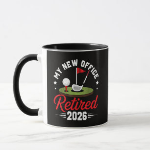 My New Office Retired 2026 Golf Retirement Mug