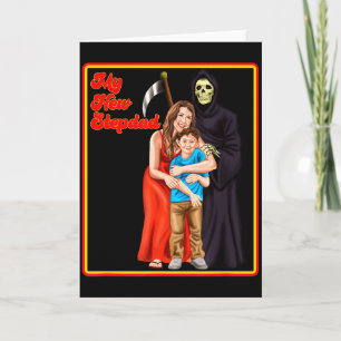 My New Stepdad Ironic Shirts - Funny Ironic Meme  Card