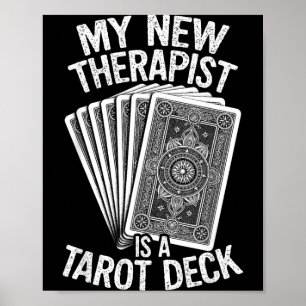 My New Therast is A Tarot Deck Cards Witchy Fun Poster