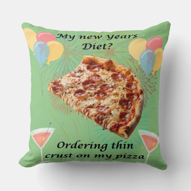My new years diet?  cushion (Front)