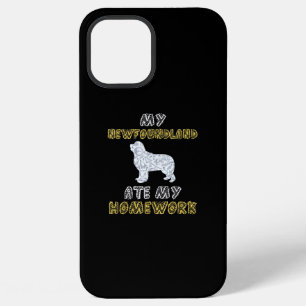 My newfoundland ate my homework Newfie dog gift iPhone 12 Pro Max Case