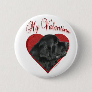 My Newfoundland Valentine 6 Cm Round Badge