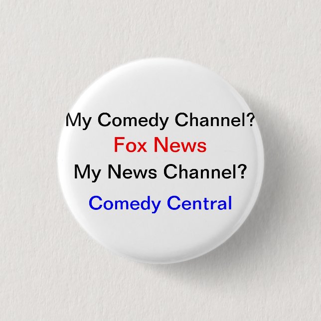 My News Source? 3 Cm Round Badge (Front)