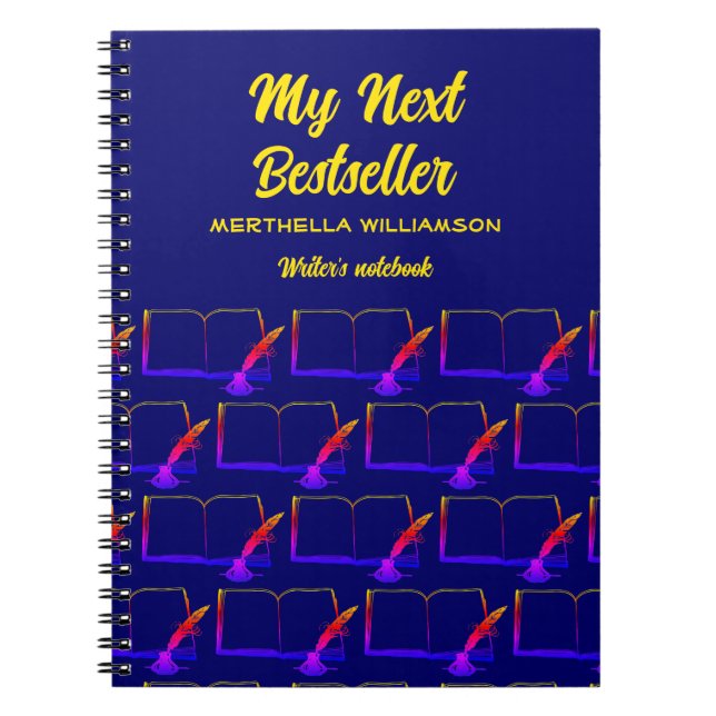MY NEXT BESTSELLER Author Manuscript Notebook (Front)