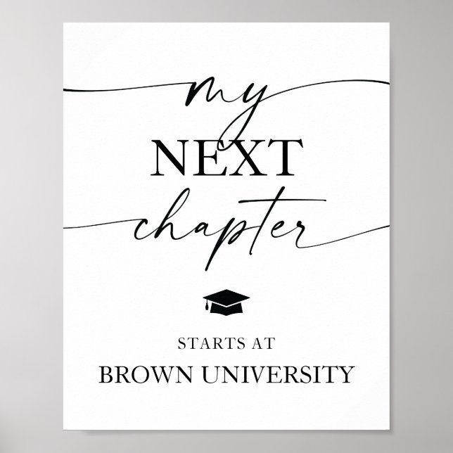 My Next Chapter Starts At Graduation Party Poster (Front)