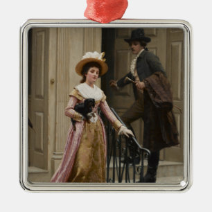 My Next-Door Neighbour (Flirting Couple) (Beauty) Metal Ornament