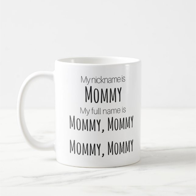 "My Nickname Is Mummy" Mug (Left)