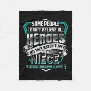 My Niece Is A Warrior - Scleroderma Awareness Fleece Blanket