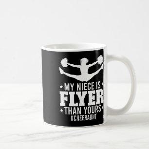 My Niece Is Flyer Cheer Aunt Cheerleader Auntie Coffee Mug