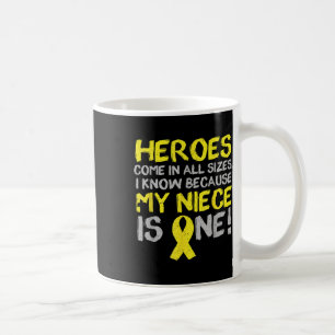 My Niece Is One Childhood Cancer Awareness Support Coffee Mug