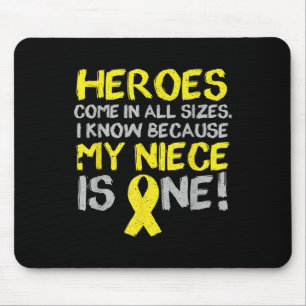 My Niece Is One Childhood Cancer Awareness Support Mouse Pad