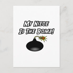 My Niece Is The Bomb Postcard
