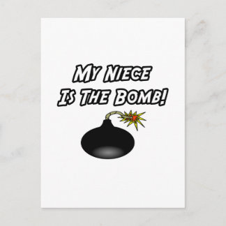 My Niece Is The Bomb Postcard