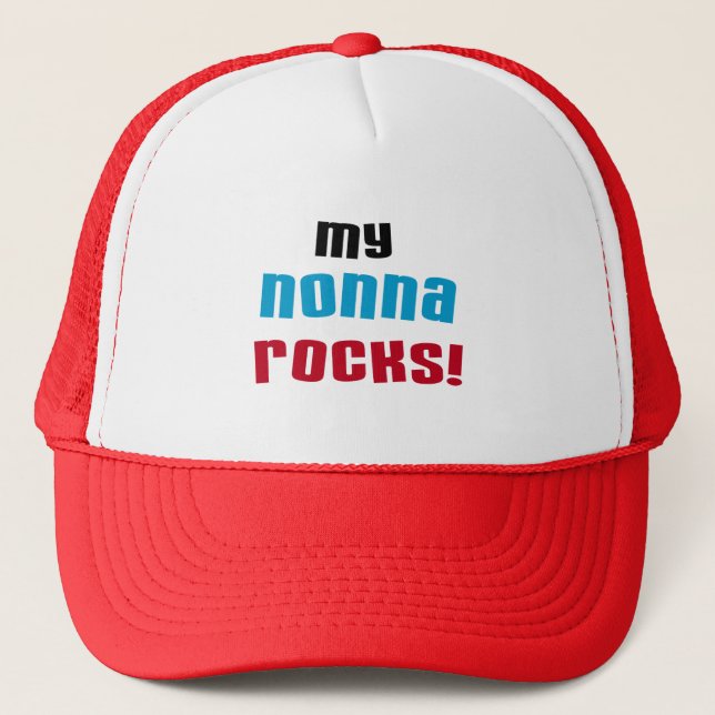 My Nonna Rocks T-shirts and Gifts Trucker Hat (Front)