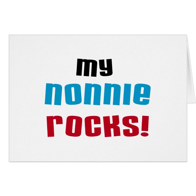 My Nonnie Rocks t-shirts and Gifts (Front Horizontal)