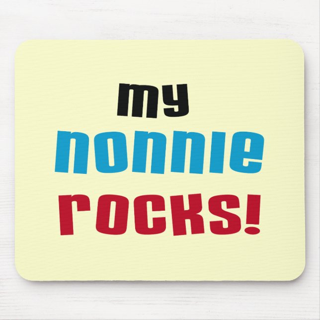 My Nonnie Rocks t-shirts and Gifts Mouse Pad (Front)