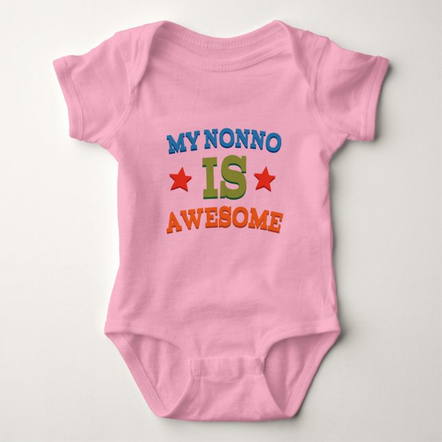 My Nonno is Awesome Baby Bodysuit (Front)