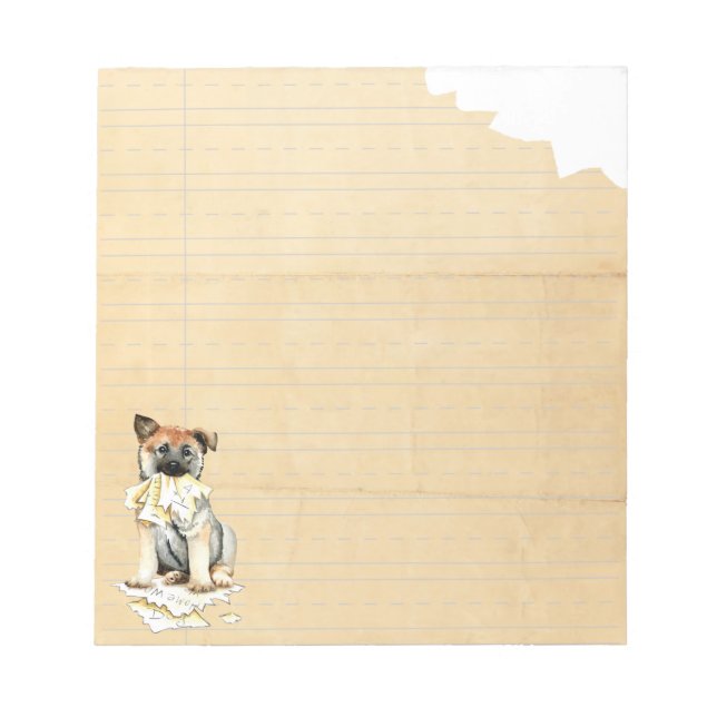 My Norwegian Elkhound Ate my Homework Notepad (Front)