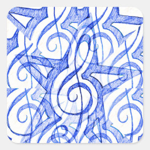 My Note,OnBeat_ Square Sticker