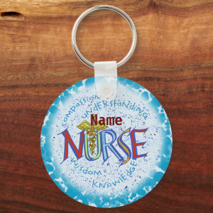 My nurse motto key ring