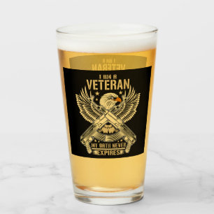 My Oath Never Expires Eagle Veteran Glass
