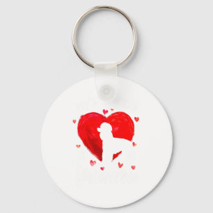 My Odle Is My Valentine Hearts Odle Dog Valent  Key Ring