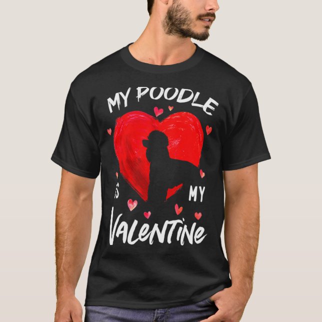 My Odle Is My Valentine Hearts Odle Dog Valent  T-Shirt (Front)