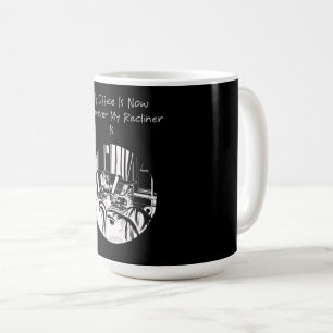 My Office is My Recliner Funny Retirement Humour Coffee Mug