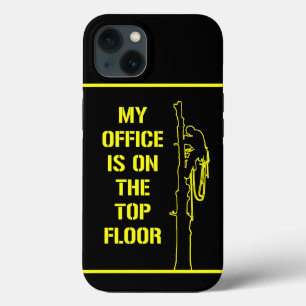 My office is on the top floor arborist iPhone 13 case