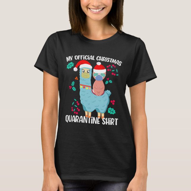 My Official Christmas Quarantine Sloth T-Shirt (Front)
