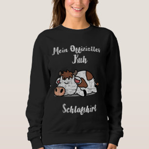 My Official Cow Sleep Nightdress Pyjamas Sweatshirt