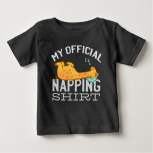 My official napping shirt - Lazy sleeping Giraffe