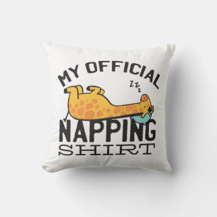 My official napping shirt - Lazy sleeping Giraffe Cushion