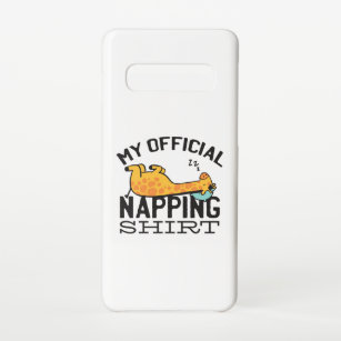My official napping shirt - Lazy sleeping Giraffe Samsung Galaxy Case