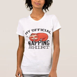My official napping shirt - Lazy sleeping Sloth