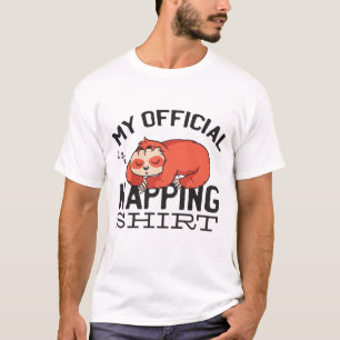 My official napping shirt - Lazy sleeping Sloth