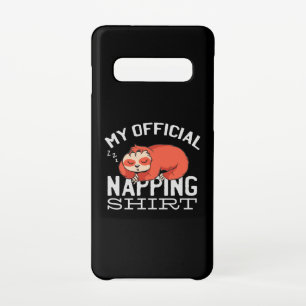 My official napping shirt - Lazy sleeping Sloth Samsung Galaxy Case