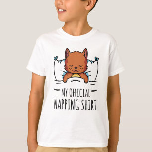 My official napping shirt with sleeping Cat