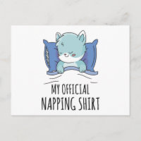 My official napping shirt with sleeping Cat